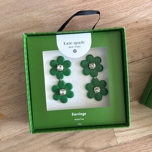 Kate Spade for Target green Flower Earrings